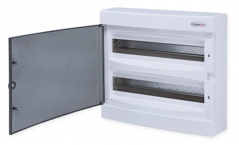 N2x18C, Щит навесной, 2 ряда, 36 мод., прозрач. дверца, IP40 Technoplast фото 1