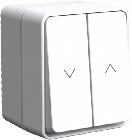 ATN540119 ATLASDESIGN PROFI IP54 2-клавишный ВЫКЛЮЧАТЕЛЬ ДЛЯ ЖАЛЮЗИ, 2хсх.4, БЕЛЫЙ фото 2