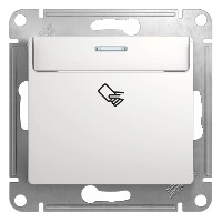 GSL000169 GLOSSA Карточный ВЫКЛЮЧАТЕЛЬ, сх.6, БЕЛЫЙ фото 6