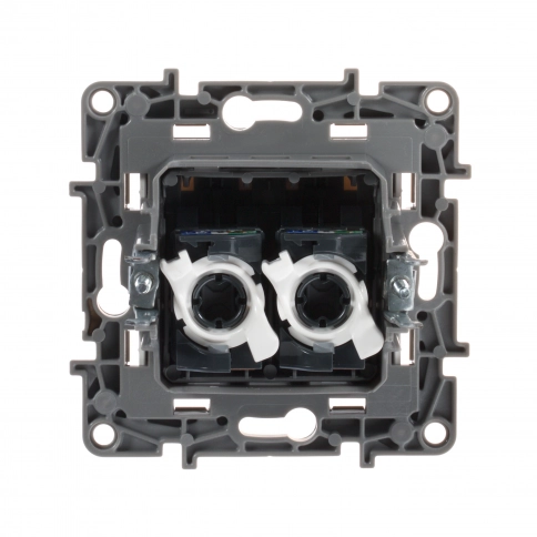 672255 Розетка двойная 2ХRJ 45 кат.5е UTP БЕЛ ETIKA фото 3