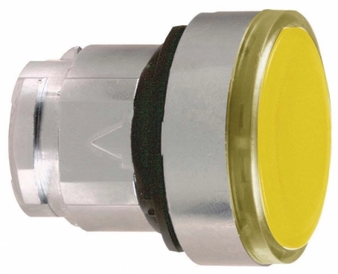 ZB4BH053  Головка для кнопки желтой с подсветкой LED с фиксацией фото 1