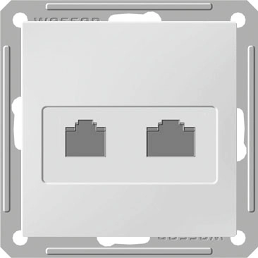 RSI-251TK5E-2-86 W59 РОЗЕТКА двойная RJ11+RJ45, 160В, 1А, кат.5E, механизм, СЛОНОВАЯ КОСТЬ ***снято с поставок фото 4