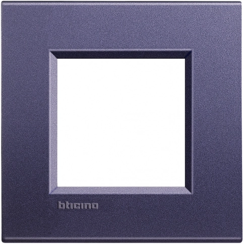 LNA4802CB LivingLight Рамка прямоугольная, 1 пост, цвет Синий шелк фото 1