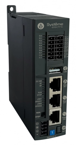 SM253CE10 Контроллер SM253 10DI, 6HSI, 1 Ethercat, 1 Modbus, 1 CANopen, управ движением фото 1
