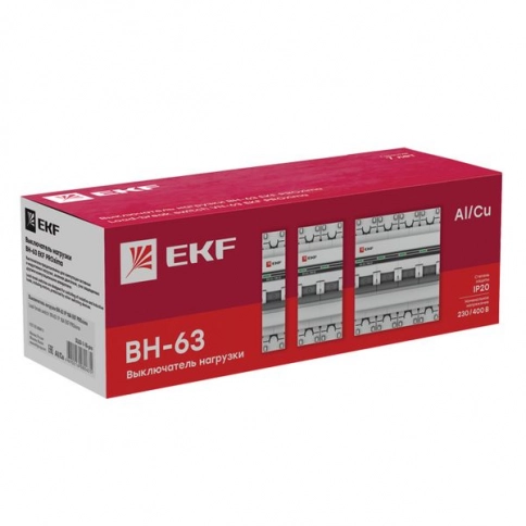 SL63-2-63-pro Выключатель нагрузки 2P 63А ВН-63 EKF PROxima фото 4