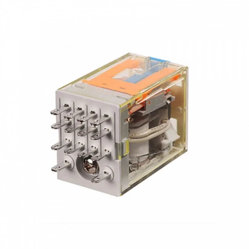 RKE4CO012LT Реле 4CO, 5A(250VAC/30VDC), 12VDC, мех. индикация, тест-кнопка с блокировкой, LED                                       (аналог RXM4AB1JD) фото 4