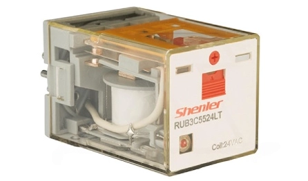 RUB3C5524LT Реле, 3CO, 10A(250VAC/24VDC), 24VAC, мех. индикация, тест-кнопка с блокировкой, LED                 (аналог RUMC32B7) фото 1