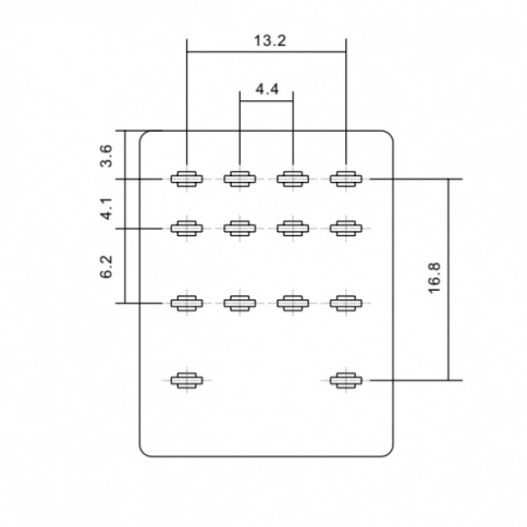 RKE4CO024LT Реле  4CO, 5A(250VAC/30VDC), 24VDC, мех. индикация, тест-кнопка с блокировкой, LED                                      (аналог RXM4AB1BD) фото 8