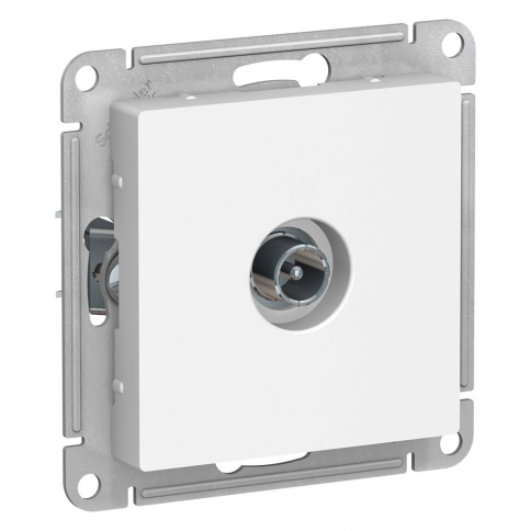 ATN000192 ATLASDESIGN TV РОЗЕТКА проходная 4DB, механизм, БЕЛЫЙ фото 2