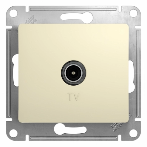 GSL000291 GLOSSA TV РОЗЕТКА оконечная 1DB, БЕЖЕВЫЙ фото 1