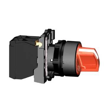 XB5AK124M5  Переключат. 2 позиц.светодиод красный 1НО+1НЗ фото 4