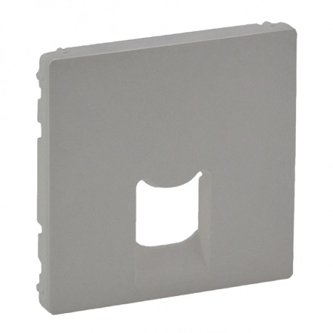 755412 Valena LIFE.Лицевая панель для одиночных телефонных/информационных розеток.Алюминий фото 4