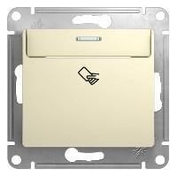 GSL000269 GLOSSA Карточный ВЫКЛЮЧАТЕЛЬ, сх.6, БЕЖЕВЫЙ фото 6