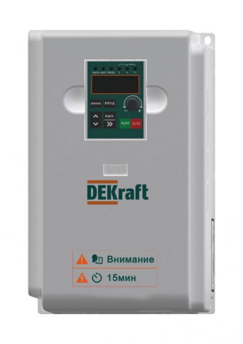 DEKV060G5R5T4B Преобразователь частоты DEKV060-5.5кВт 3 фазы 380В с торм. модулем фото 2
