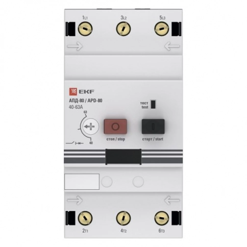apd3-40-63 Автомат пуска двигателя АПД-80 40-63А EKF PROxima фото 5