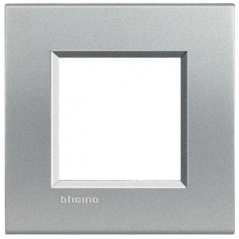 LNA4802TE LivingLight Рамка прямоугольная, 1 пост, цвет Алюминий фото 1