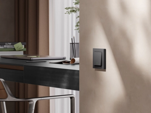 ATN001013Z ATLASDESIGN SMART 1-кл. ВЫКЛЮЧАТЕЛЬ с подсв., Zigbee, сх.1, L+N, 10А, мех., КАРБОН*** снят с поставок фото 5