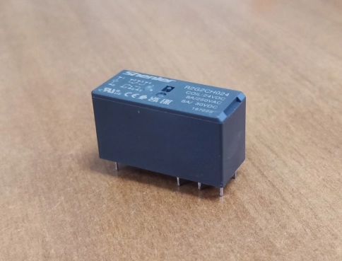 R2G2CH024 Реле 2CO, 8A (250VAC/30VDC), 24VDC, растр. 5mm без блокировки/индикации                                                  (аналог RSB2A080BD) фото 2