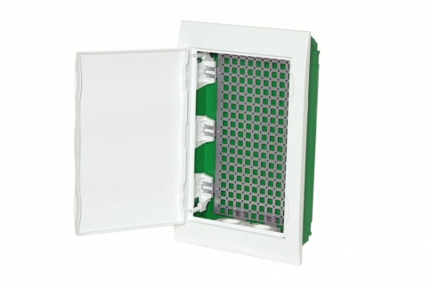 EZ9E312P2FIT City9 Box IT корпус встраиваемый с белой дв. 3ряд/36мод 2 розетки фото 4