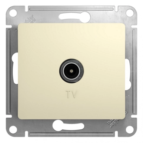 GSL000291 GLOSSA TV РОЗЕТКА оконечная 1DB, БЕЖЕВЫЙ фото 3