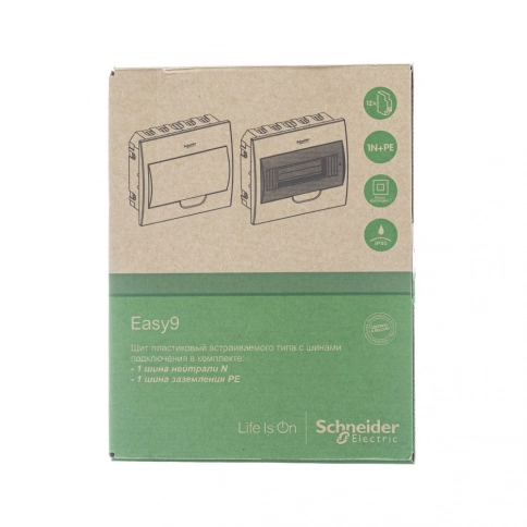 EZ9E112S2FRU Easy9 корп. встраив. с прозрач. дв. 1ряд/12мод,IP40,IK07,63А,2 клеммы,Россия фото 4