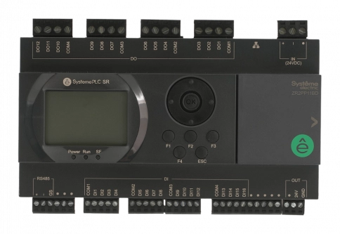 ZR2PP11BD Интеллектуальное реле SR2; 24 VDC; дисплей; 28 IO: 16 DI, 12 DO (реле); 1xRS485, 1xRJ45 фото 2