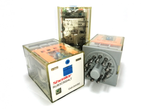 RUB3C5024LT Реле, 3CO, 10A(250VAC/24VDC), 24VDC, мех. инд., тест-кнопка с блокировкой, LED                   (аналог RUMC32BD) фото 2