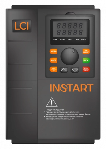 Преобразователь частоты LCI-G11/P15-4B (11кВт/15кВт, 25А/32А, 3Ф, 380В±15%, 50Гц/60Гц, IP20, с панелью управления) фото 1