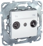 MGU5.451.18ZD TV/FM розетка одиночная ,белый фото 4