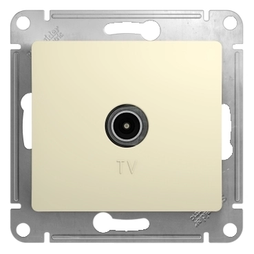 GSL000291 GLOSSA TV РОЗЕТКА оконечная 1DB, БЕЖЕВЫЙ фото 4