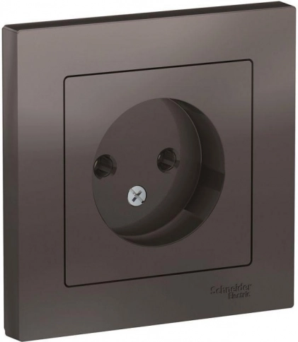ATN000640 ATLASDESIGN РОЗЕТКА без заземления, 16А, в сборе, МОККО фото 1