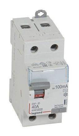 411515 Выключатель ВДТ ВДТ DX3 2П 40А 100мА-AC фото 1