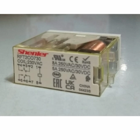 RFT2CO730 Реле 2CO, 8A(250VAC/30VDC), 230VAC, без индикации  (аналог RXG25P7) фото 3