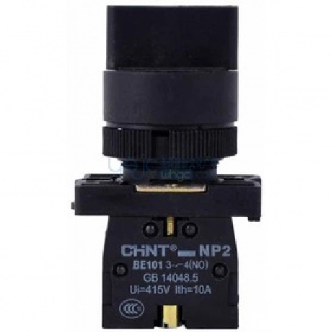 573781 Переключатель NP2-ED25, 2 положения с фиксацией, 1НЗ +1НО IP40 (CHINT)*снят с продаж* замена на 574100 фото 1