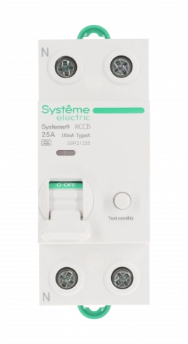 S9R21225 Systeme9 Выключатель дифференциального тока (ВДТ) 25A 2P 10мА Тип-A 230В фото 2