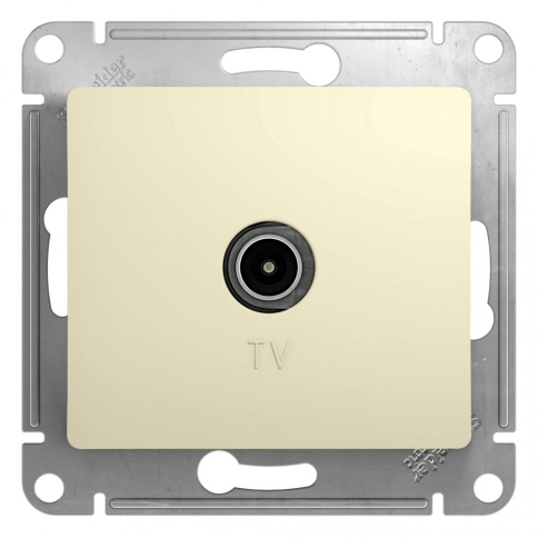GSL000291 GLOSSA TV РОЗЕТКА оконечная 1DB, БЕЖЕВЫЙ фото 2