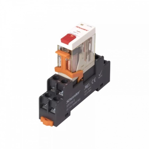 RFT2CO730LT Реле 2CO, 8A(250VAC/30VDC), 230VAC, мех. индикация, тест-кнопка с блокировкой, LED                               (аналог RXG22P7) фото 4
