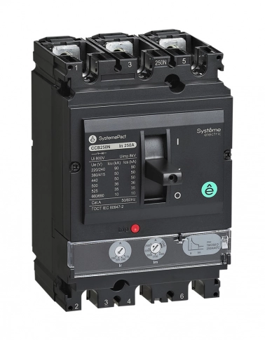 SPC250N200L3DF Авт.выключатель SYSTEMEPACT CCB250 50KA 3P3D TMD200 РЫЧАГ фото 1
