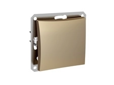 WDE000461 ДУЭТ 1-клавишный ПЕРЕКЛЮЧАТЕЛЬ, сх.6, 10АХ, механизм, ШАМПАНЬ фото 2