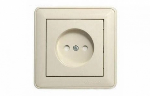 RS16-152-28 W59 РОЗЕТКА с заземлением со шторками, 16А, в сборе, СЛОНОВАЯ КОСТЬ ***снято с поставок фото 3