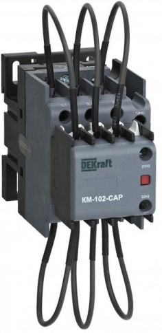 22443DEK Контактор конденсаторый 25кВАр, 380/400В, AC6b, 2НО серии КМ-102-CAP DEKraft фото 1