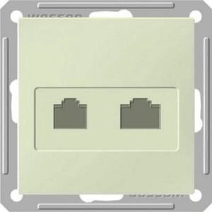 RSI-251TK5E-2-86 W59 РОЗЕТКА двойная RJ11+RJ45, 160В, 1А, кат.5E, механизм, СЛОНОВАЯ КОСТЬ ***снято с поставок фото 6