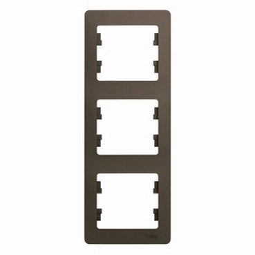 GSL000807 GLOSSA 3-постовая РАМКА, вертикальная, ШОКОЛАД*снят с поставок* фото 4