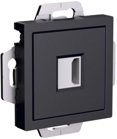 ATN001080 ATLASDESIGN РОЗЕТКА HDMI, механизм, КАРБОН фото 1