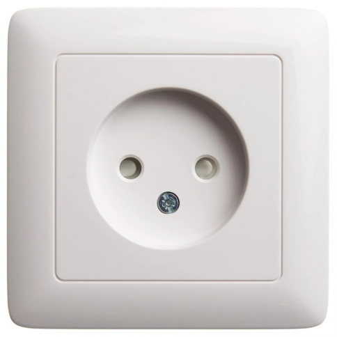 RS10-135-B ХИТ С/У РОЗЕТКА без заземления со шторками 10А, 250В, БЕЛЫЙ. Россия фото 2