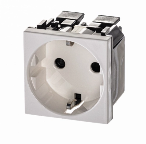 2CLA228860N1101 Розетка SCHUKO с заземлением и безвинтовыми клеммами, со шторками, 16А / 250В, серия фото 1