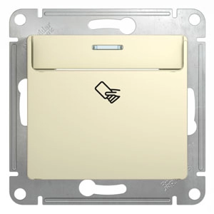 GSL000269 GLOSSA Карточный ВЫКЛЮЧАТЕЛЬ, сх.6, БЕЖЕВЫЙ фото 5