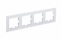 ATN330104 ATLASDESIGN NATURE 4-постовая РАМКА, МАТОВОЕ СТЕКЛО БЕЛЫЙ