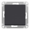 ATN441061 ATLASDESIGN AQUA 1-клавишный ПЕРЕКЛЮЧАТЕЛЬ IP44, сх.6, 10АХ, механизм, КАРБОН