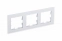 ATN330103 ATLASDESIGN NATURE 3-постовая РАМКА, МАТОВОЕ СТЕКЛО БЕЛЫЙ